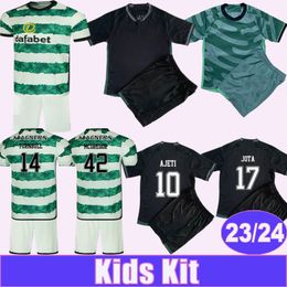 2023 24 MCGREGOR JOTA Kids Kit Soccer Jerseys TURNBULL FORREST AJETI JOHNSTON Home Away 3rd Children's Suit Football Shirts Uniforms