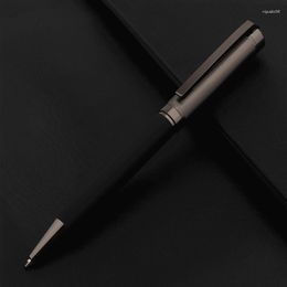 High Quality 717 Black Grey Business Office Ballpoint Pen Student School Stationery Supplies Blue Ink