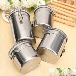 Storage Bottles Jars 4 Size Sealed Tank Coffee Jar Tea Milk Powder Sugar Container Kitchen Grains Bottle Box Preservation Drop Del Dhnyt