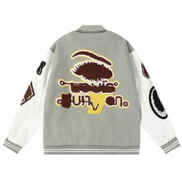 Jacket Baseball Brand Retro Pilot Men's Jacket Letter Embroidery Autumn Men's Hip Hop Loose College Team Fashion Jacket-a4 9BQ8