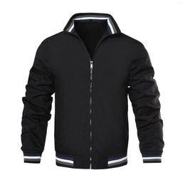 Men's Jackets 2023 Quality Bomber Casual Embroidered Jacket Men Autumn Outerwear Mandarin Sportswear Mens For Male Coats Spring