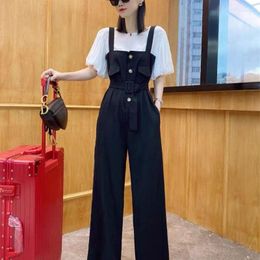 Women's Two Piece Pants Women 2023 Summer Overalls 2 Set Female Short Sleeve Shirt Suit Ladies Tracksuit Suits Streetwear Outfits T32