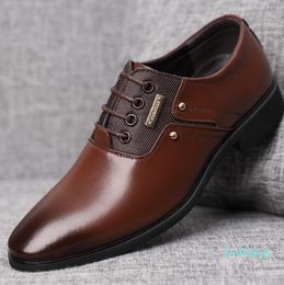 British Style Genuine Leather Men Oxfords LaceUp Business Men Shoes Wedding Dress Shoes