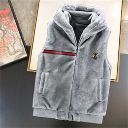 Fashion men's vest plush cotton vest design men's and women's sleeveless down jacket Autumn/winter casual coat couple vest warm coat large size M-3xl#044