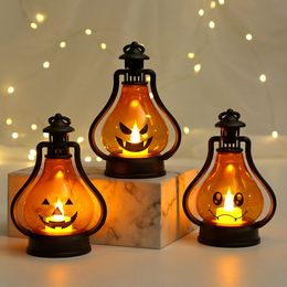 Halloween decorations, pumpkin lanterns, children's portable small night lanterns, kindergarten activities, performances, props, tabletop decorations