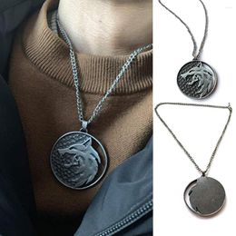 Chains Animal Men Pendant Pattern Out Retro Hollowing Solid Craft Handicraft Necklace Necklaces Pendants