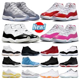 Designer Cherry 11s Jumpman 11 Basketball Shoes Mens Womens Pink