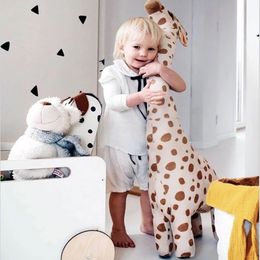 Plush Dolls Plush Toy Big Size45-100cm Simulation Giraffe Soft Plush Toys Soft Plush Doll Stuffed Sleeping Doll Toy Boys Girls Birthday Gift 230906