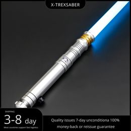 LED Light Sticks TXQsaber mainan Jedi PIXEL pedang Revan ECO PROFFIE V2 2 SNV4 Duelling berat RGB logam Hilt 12 warna gaya berkedip Blaster TREX 230905