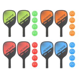 Squash Racquets Pickleball Paddles with Portable Carry Bag 4 Balls Comfort Grip Rackets Honeycomb Core Pickle Ball Paddles lightweight 230906