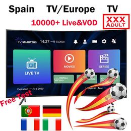 2024 HD m3u Receivers World Abonnement Premium Stable 12 mois espagne avec 4K HEVC VOD films pour Xtream Code xxx Smart TV Smarters Pro ios pc