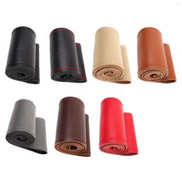 Steering Wheel Covers Leather Car Cover 38cm