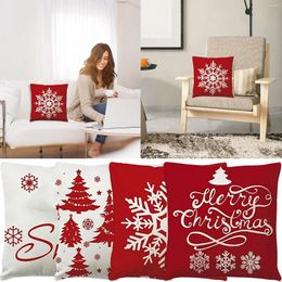 Pillow Silk Cocoons For Face Latest Design Linen Xmas Print Case Christmas Cover Home Standard Pillowcase With Zipper