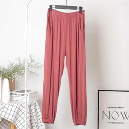 Women's Sleepwear Loose Women Solid Comfortable Soft Pyjama Pants Sexy Lingerie Home Wear Oversize Girls Bottoms High Waist Pyjama Pant