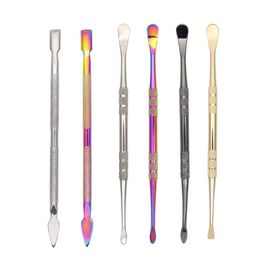 Other Smoking Accessories 6 Styles Glass Dabber Tools Colour Dab Cap For Wax Oil Tobacco Quartz Banger Nails Water Bongs Drop Deliver Dh9Zp