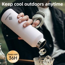 Water Bottles RevoMax Twist Free No Screw Large Capacity Stainless Steel Thermos Portable Vacuum Flask Insulated Tumbler Thermo Bottle 230906