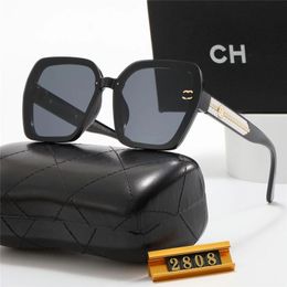 Designer Sunglasses For Men Women Sunglasses Fashion Classic Sunglass Luxury Polarized Pilot Oversized Sun Glasses UV400 Eyewear PC Frame Polaroid Lens S2808