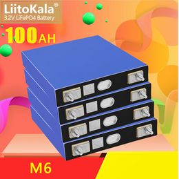 1-32pcs LiitoKala 3.2V 100Ah Grade A LiFePO4 Battery CELL 12V 24V 36V 48V Electric RV Golf car outdoor solar energy Rechargeable