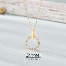 Chains Singapore Necklace Simple Ins Ring Full Diamond Clavicle Chain Female 925 Sterling Silver Jewellery Factory Wholesale