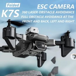 Drone With ESC Camera, 360°Laser Obstacle Avoidance, Dual Camera, Mobile APP Real-time Transmission, One-click Intelligent Return, Remote Control, Gestures To Take Photos