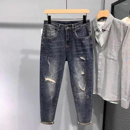 Men's Jeans Fashion Zc478 2023 Runway Luxury European Design Party Style Clothing