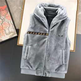 Fashion men's vest plush cotton vest design men's and women's sleeveless down jacket Autumn/winter casual coat couple vest warm coat large size M-3xl#035