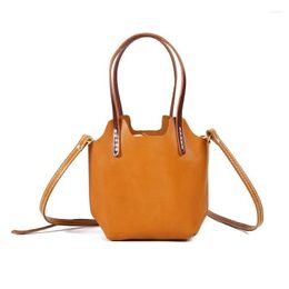 Evening Bags Genuine Leather Women Bag's Fashion Mobile Phone First Layer Cowhide Messenger