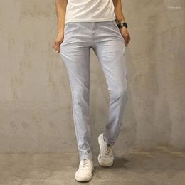 Men's Pants HCXY 2023 Summer Style Linen Men Casual Mens Light Thin Trousers Male Pantalones Breathable Plus Size 38