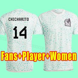 2023 2024 Mexico soccer jerseys Fans Player World H.LOSANO GUARDADO CHICHARITO G DOS SANTOS 22 23 CUP football shirt camiseta de futbol fans player version