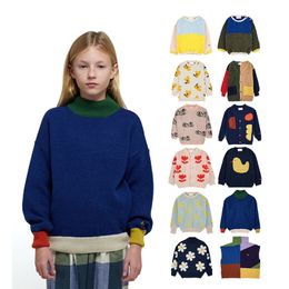 Pullover Kids Sweater Autumn Winter 2023 BC Girls Knitted Boys Vest Cardigan V neck Knitwear 230906