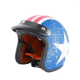 Motorcycle Helmets BLD Classic Vintage Open Face Helmet Women Men High Quality Retro Scooter Motorbike Riding Chopper Casque Moto Casco