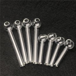 Oil Burner Glass Pipes Clear Thick Pyrex Burners Pipe for Smoking Mini Straw Test Tube Water Bong Accessories ZZ