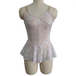 Stage Wear Kids Girls Retail And Wholesale Nylon/Lycra Lace Modern Dance Ballet Body Suit Training School Group Performance