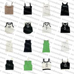 Women Summer Crop Top Gym Fitness Yoga Tops Designer Embroidered Tank Top Sleeveless Sport Tops