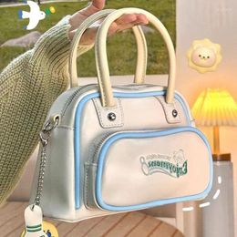 Shoulder Bags Xiuya Cute Bag For Women Harajuku Style Letter Embroidery Handbag 2023 Summer Youthful Fashion White Crossbody