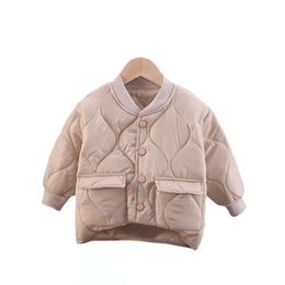 Куртки Весенне-Осенняя модная одежда для маленьких мальчиков для девочек, однотонное повседневное хлопковое пальто, костюм для малышей, детская куртка, детская спортивная одежда 230905