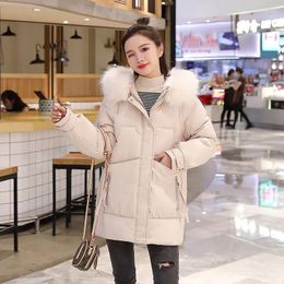 Women's Trench Coats Long Winter Jackets Coat For Women 2023 Korean Hooded Down Cotton Parkas Thicken Warm Cotton-Padded Jacket Puffer Parka