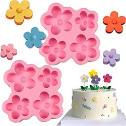 Flower Fondant Molds, Flower Cake Decorating Silicone Mould 2pcs, Candy Chocolate Kitchen Baking Tools, Cookies 1222631