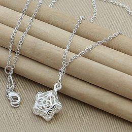 Pendant Necklaces Suyixian Cute Small Star Necklace Choker High Quality 925 Silver Collar Women Body Jewellery N333