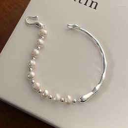 Link Bracelets Korean Design Baroque Imitation Pearl Charm Bracelet &Bangle For Women Jewellery Gifts Sl551