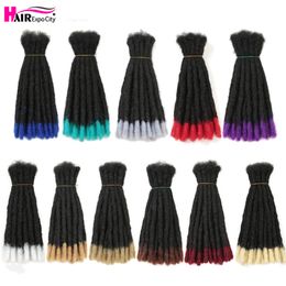 Human Hair Bulks 10inch Handmade Dreadlocks Hair Extensions Synthetic Crochet Hair For Men And Women Ombre Braiding Hair Extension Hair Expo City 230906