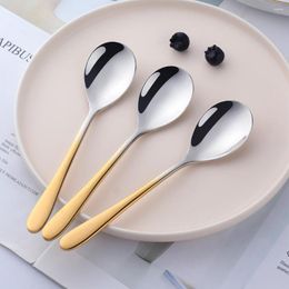 Spoons Spoon Gold Set 4PCS Silvr Tea Coffee Small 18/10 Stainless Steel Dessert Plated Smal