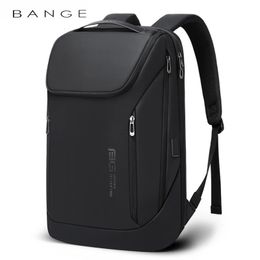 School Bags BANGE Waterproof MultiUse Laptop Backpack For 156" Inch USB Charging Shockproof Business Briefcase Shoulder Bag Man Women 230905