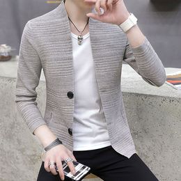 Mens Sweaters Fashion Brand Men Cardigan Slim Fit Jumpers Knitting Thick Warm Winter Korean Style Casual Clothing B07 230905