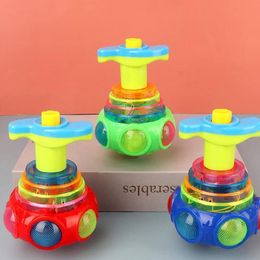 Spinning Top Spinning Top Flash Luminous Spinning Tops Toy Colourful Top Ejection Toy Flashing Led Gyroscope Children Classic Toys 230905