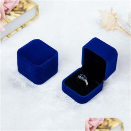 Jewellery Boxes Fashion Box Ring Earrings Necklace Pendant Packing Gift Wedding Engagement Jewellery Display Cases Drop Delivery Packag Otcjl