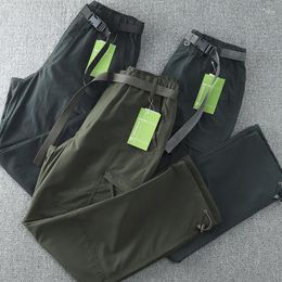 Men's Pants Summer THIN Breathable Quick Dry Outdoor Multi Pocket Straight Tube Trekking Hunting Equipment Combat Trousers
