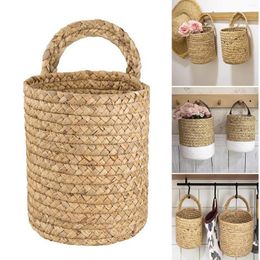Storage Bags Seagrass Hanging Basket 5.4 Inch And 6.4 For Plant Pot
