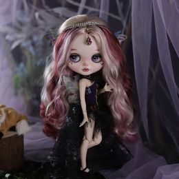 Dolls ICY DBS Blyth doll 1 6 bjd joint body Fairy series Customised hand makup with eyebrow carved lips face Azone Neo girl boy gift 230906