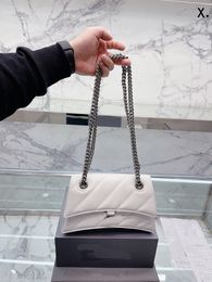 Designer Hourglass Shoulder Bag Luxury crocodile pattern Handbags Half Moon Crosbody Clutch flap chain Tote bag Letter B Pendant